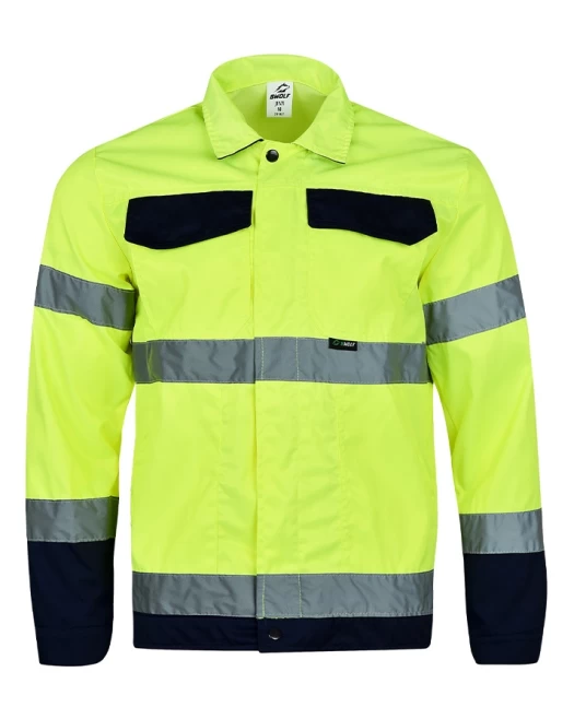Jacheta HiVis tercot 250 g/mp, galben negru