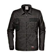 Jacheta de lucru tercot foarte rezistent la uzura si confortabil, 300 g/mp gri inchis