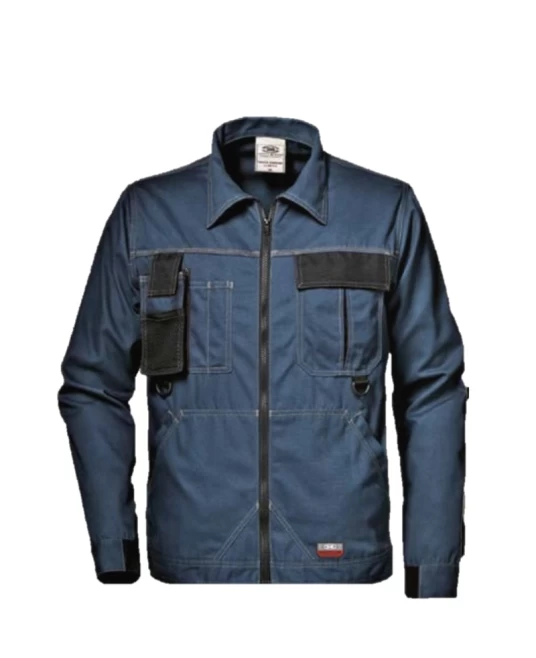 Jacheta de lucru tercot foarte rezistent la uzura si confortabil, 300 g/mp bleumarin