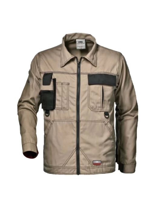 Jacheta de lucru tercot foarte rezistent la uzura si confortabil, 300g/mp , kaki