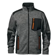 Hanorac de lucru cu insertii softshell, gri-portocaliu Hanorac de lucru cu insertii softshell, gri-portocaliu
