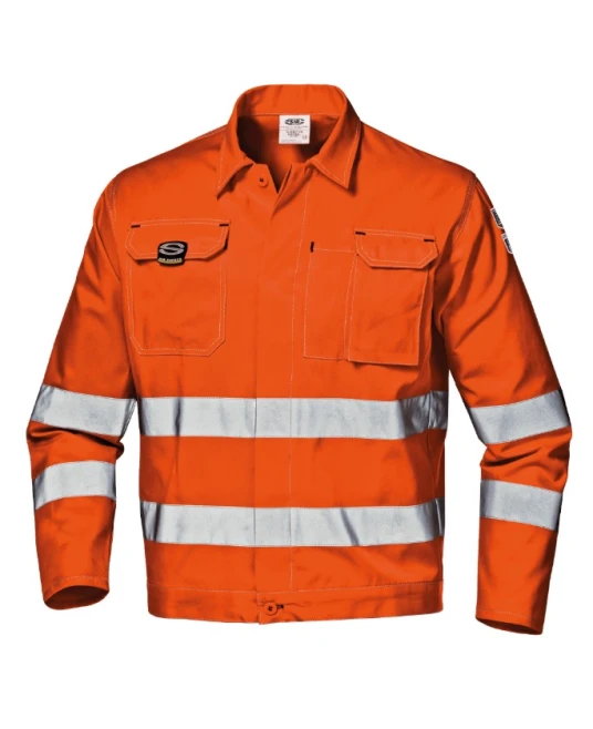 Jacheta HiVis 55% bumbac, 245g/m2, Portocaliu