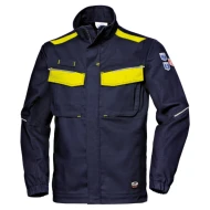 Jacheta stretch antistatica si ignifuga, arc electric, bleumarin-galben