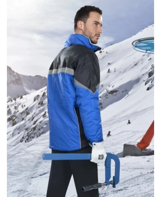 Jacheta de iarna impermeabila, albastru-negru