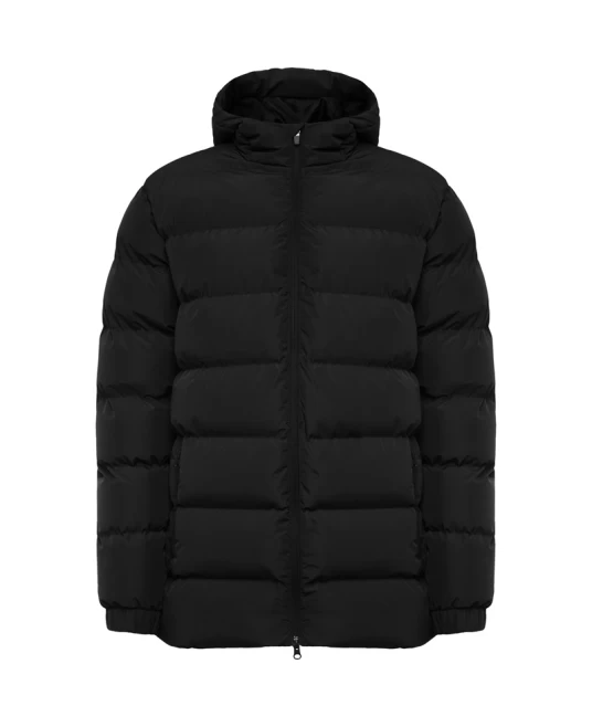 Jacheta vatuita de iarna cu gluga, negru Jacheta vatuita de iarna cu gluga, negru