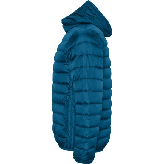 Jacheta scurta matlasata, cu gluga, barbati, albastru moonlight Jacheta scurta matlasata, cu gluga, barbati, albastru moonlight