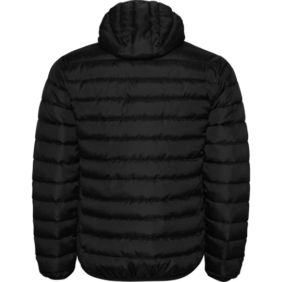 Jacheta scurta matlasata, cu gluga, barbati, negru Jacheta scurta matlasata, cu gluga, barbati, negru