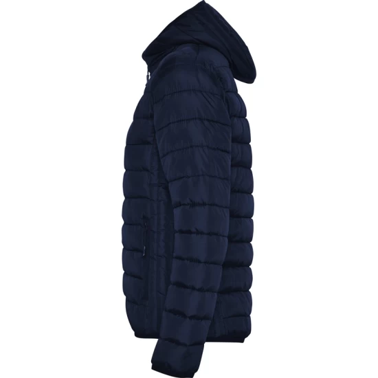Jacheta scurta matlasata, cu gluga, femei, bleumarin Jacheta scurta matlasata, cu gluga, femei, bleumarin