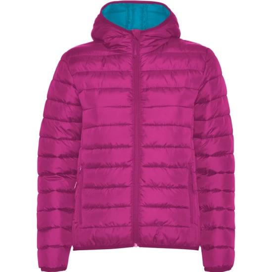Jacheta scurta matlasata, cu gluga, femei, roz fucsia Jacheta scurta matlasata, cu gluga, femei, roz fucsia