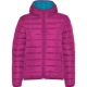 Jacheta scurta matlasata, cu gluga, femei, roz fucsia Jacheta scurta matlasata, cu gluga, femei, roz fucsia