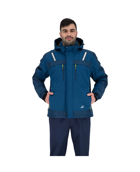 Jacheta de iarna premium, membrana TPU, bleumarin