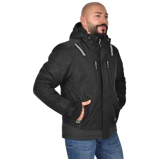 Jacheta de iarna premium, membrana TPU, negru