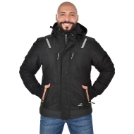 Jacheta de iarna premium, membrana TPU, negru