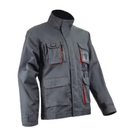 Jacheta de lucru Padock gri, tercot cu 60% bumbac, 245g/m2