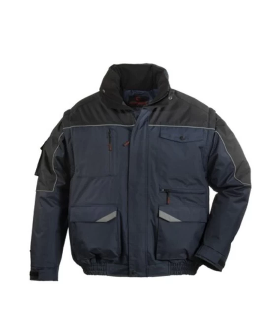 Jacheta de iarna 2 in 1 impermeabila, ripstop rezistent la agatare, bleumarin