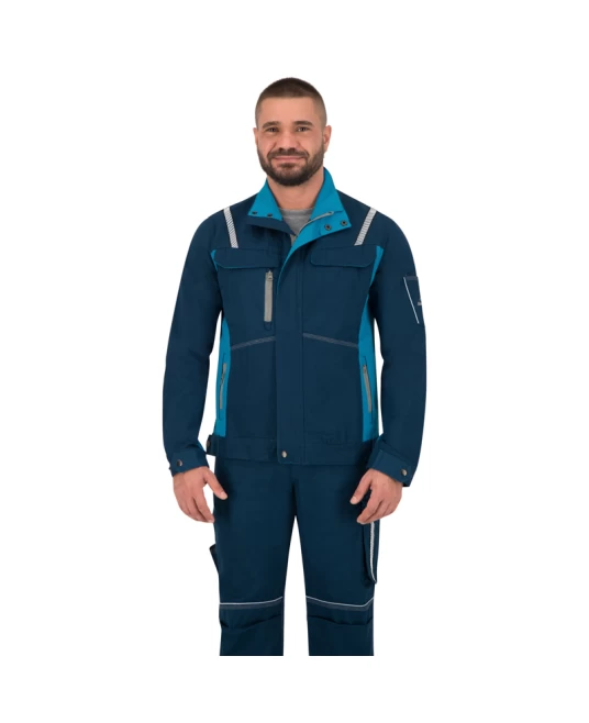 Jacheta de lucru bumbac de calitate Raptors, 260g/mp, bleumarin-albastru