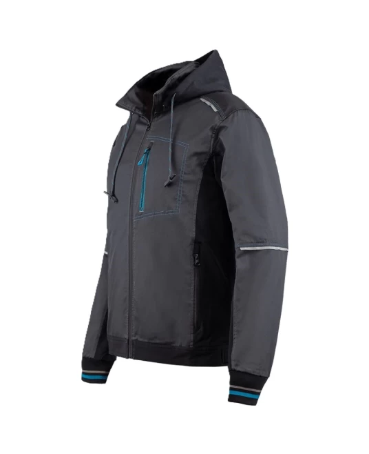 Jacheta de lucru 4stretch elastica, gri-albastru Jacheta de lucru 4stretch elastica, gri-albastru
