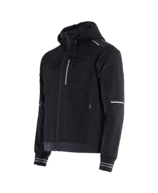 Jacheta de lucru 4stretch elastica, negru-gri Jacheta de lucru 4stretch elastica, negru-gri