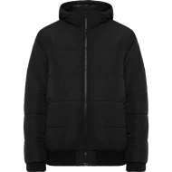 Jacheta matlasata cu gluga, negru