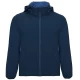 Jacheta softshell cu gluga, bleumarin