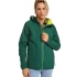 Jacheta softshell cu gluga, verde sticla