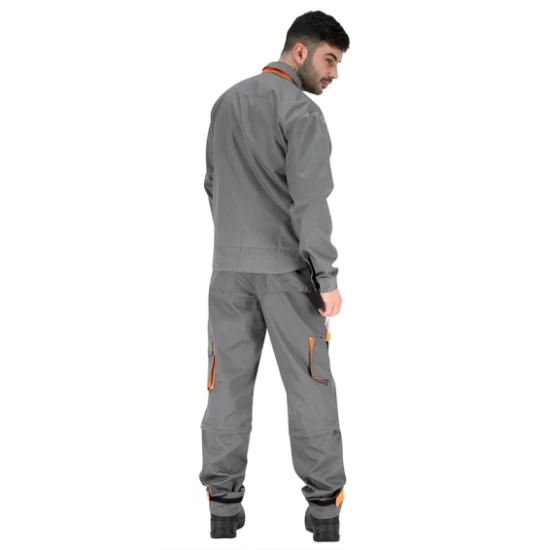 Pantaloni de lucru 2-in-1 tercot 240 g/m2, Gri cu portocaliu Pantaloni de lucru 2-in-1 tercot 240 g/m2, Gri cu portocaliu