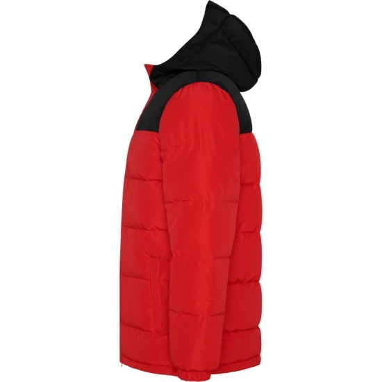 Jacheta de iarna bicolora, impermeabila, rosu-negru