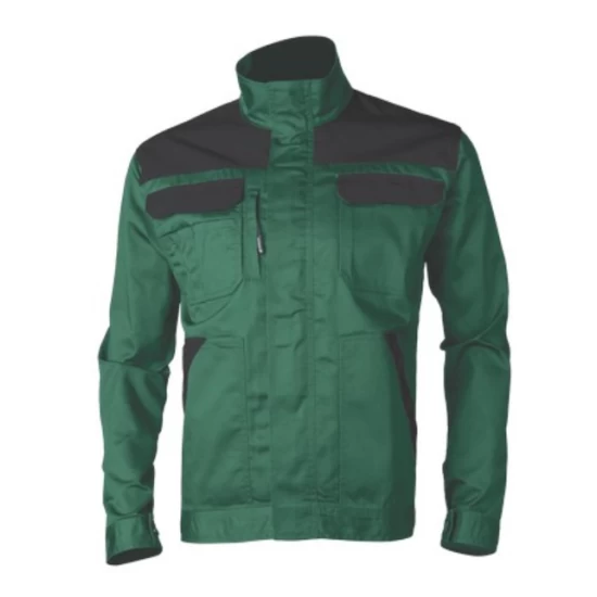 Jacheta de lucru din twill, 245 g/mp, verde Jacheta de lucru din twill, 245 g/mp, verde