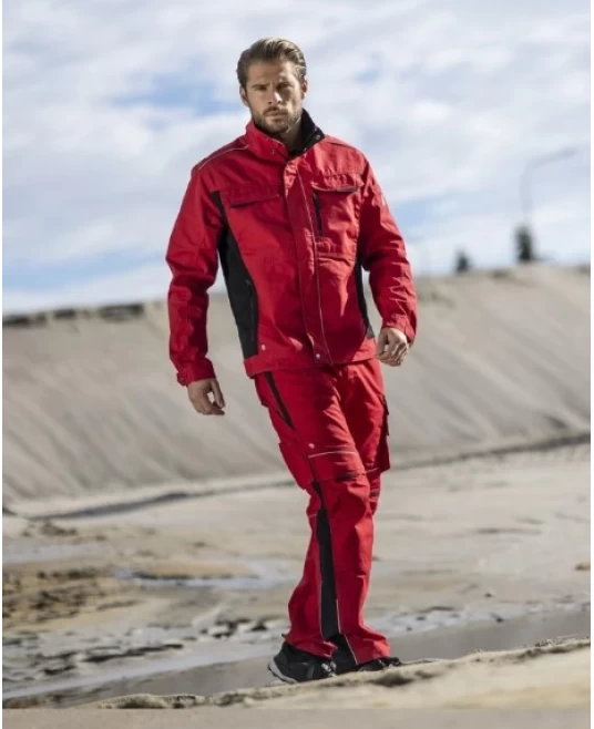 Jacheta de lucru premium Urban Plus, tercot 270g/m2, Rosu Jacheta de lucru premium Urban Plus, tercot 270g/m2, Rosu