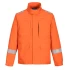 Jacheta antistatica si ignifuga cu benzi reflectorizante, Portocaliu