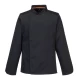 Jacheta bucatar cu plasa mesh in spate, Negru Jacheta bucatar cu plasa mesh in spate, Negru