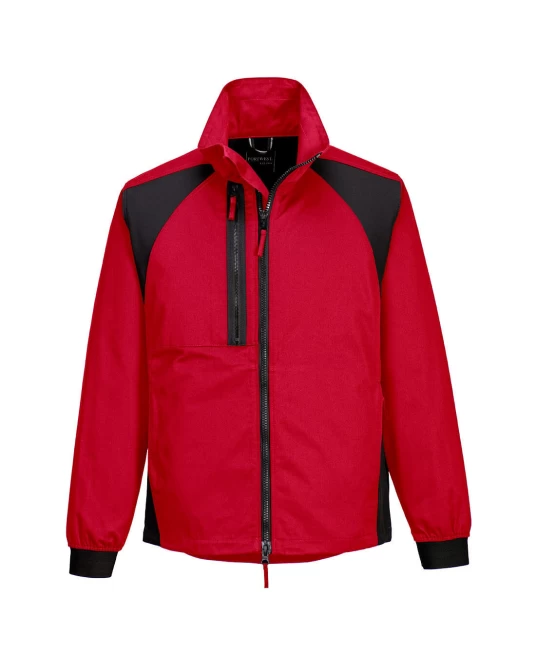 Jacheta de lucru moderna WX2 Stretch Work, tercot 245g/m2, rosu negru Jacheta de lucru moderna WX2 Stretch Work, tercot 245g/m2, rosu negru