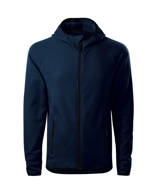 Jacheta fleece barbati cu gluga, Bleumarin