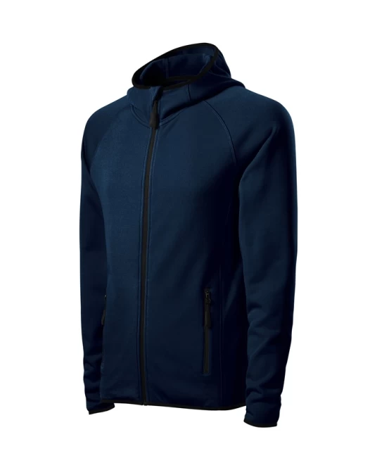 Jacheta fleece barbati cu gluga, Bleumarin
