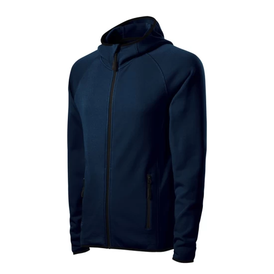 Jacheta fleece barbati cu gluga, Bleumarin Jacheta fleece barbati cu gluga, Bleumarin