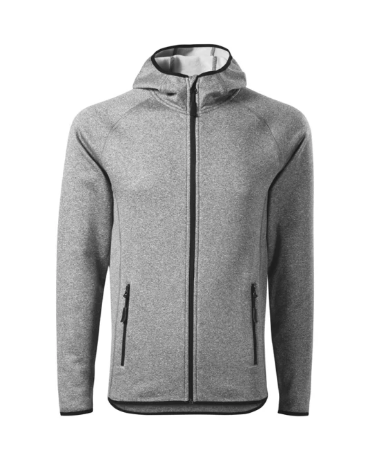 Jacheta fleece barbati cu gluga, Gri inchis