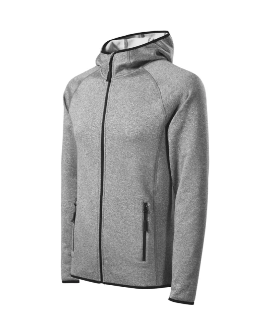 Jacheta fleece barbati cu gluga, Gri inchis