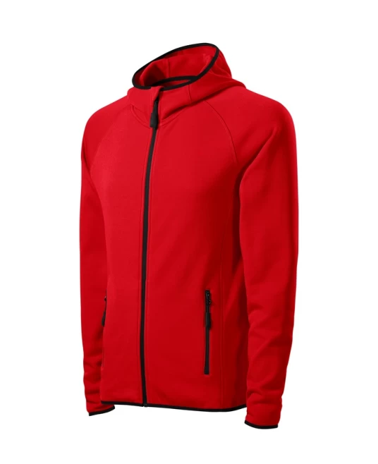 Jacheta fleece barbati cu gluga, Rosu