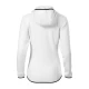 Jacheta fleece cu gluga, Alb Jacheta fleece cu gluga, Alb