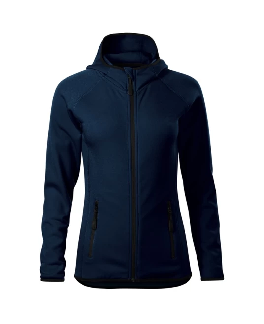 Jacheta fleece femei cu gluga, Bleumarin Jacheta fleece femei cu gluga, Bleumarin