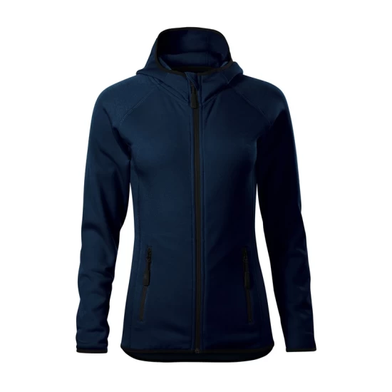 Jacheta fleece femei cu gluga, Bleumarin Jacheta fleece femei cu gluga, Bleumarin