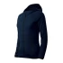 Jacheta fleece femei cu gluga, Bleumarin