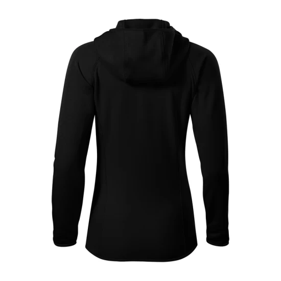 Jacheta fleece femei cu gluga, Negru Jacheta fleece femei cu gluga, Negru