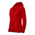 Jacheta fleece femei cu gluga, Rosu