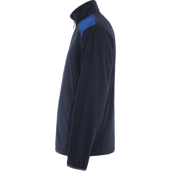 Jacheta fleece barbati, bicolora, 220g/m2, bleumarin-albastru royal Jacheta fleece barbati, bicolora, 220g/m2, bleumarin-albastru royal