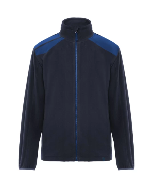 Jacheta fleece barbati, bicolora, 220g/m2, bleumarin-albastru royal