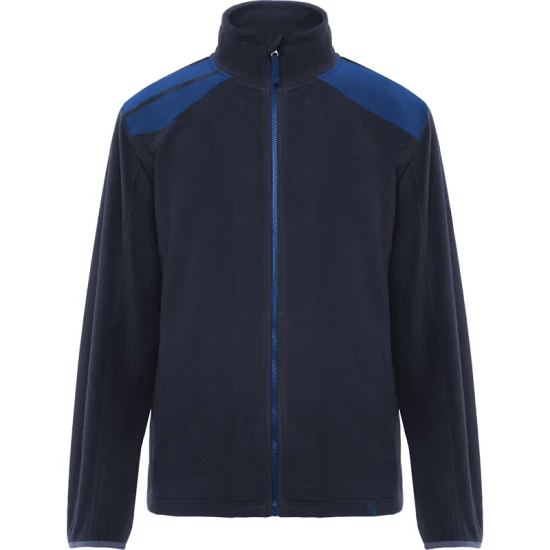 Jacheta fleece barbati, bicolora, 220g/m2, bleumarin-albastru royal Jacheta fleece barbati, bicolora, 220g/m2, bleumarin-albastru royal