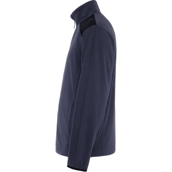 Jacheta fleece barbati, bicolora, 220g/m2, gri inchis-negru Jacheta fleece barbati, bicolora, 220g/m2, gri inchis-negru
