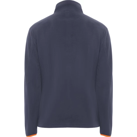 Jacheta fleece barbati, bicolora, 220g/m2, gri inchis-portocaliu Jacheta fleece barbati, bicolora, 220g/m2, gri inchis-portocaliu