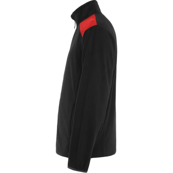Jacheta fleece barbati, bicolora, 220g/m2, negru-rosu Jacheta fleece barbati, bicolora, 220g/m2, negru-rosu